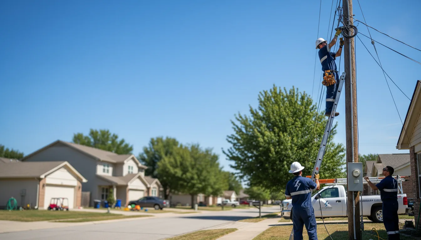 Residential electrician providing installation services in Van Buren, OH